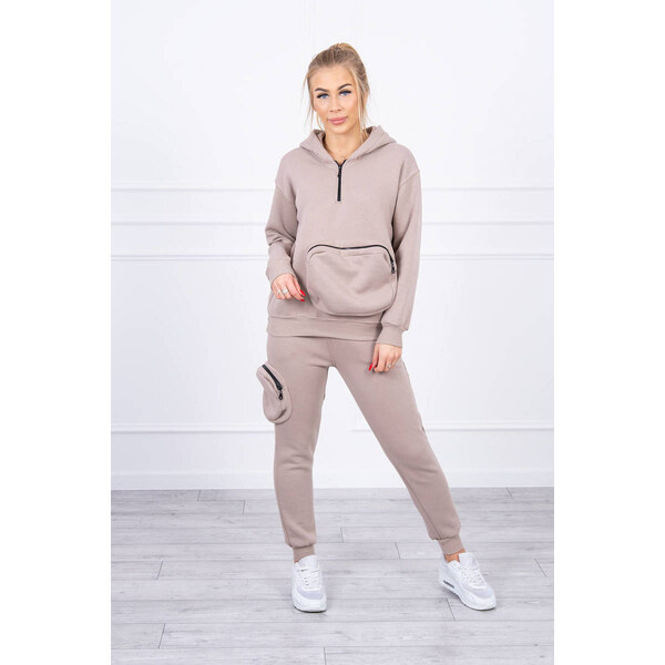 MladaModa Zateplená tepláková súprava s veľkým vreckom model 9324 28959354