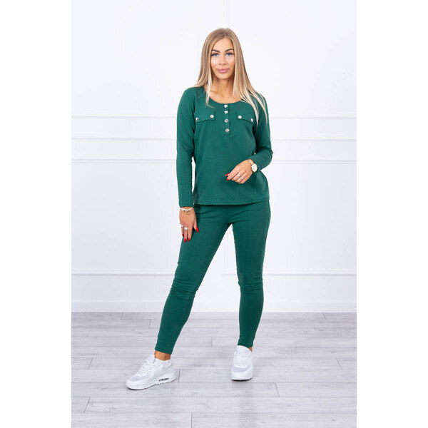 MladaModa Tepláková súprava z ozdobnými kovovými patentkami model 3D 28959371