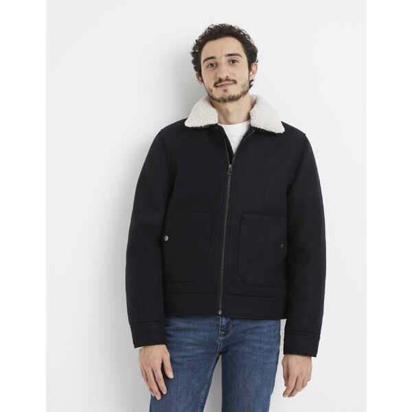 Tmavomodrá bunda Celio Vujackwoo2 50506108