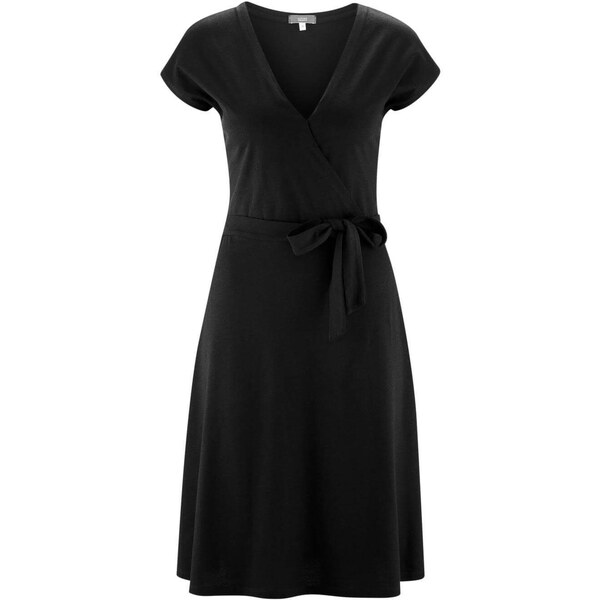 Glara Dámske bambusové šaty so zavinovacím efektom 36988317