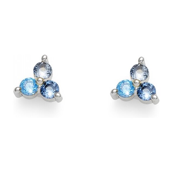 Oliver Weber Blyštivé kôstkové náušnice so zirkónmi 22988 BLU 66592510