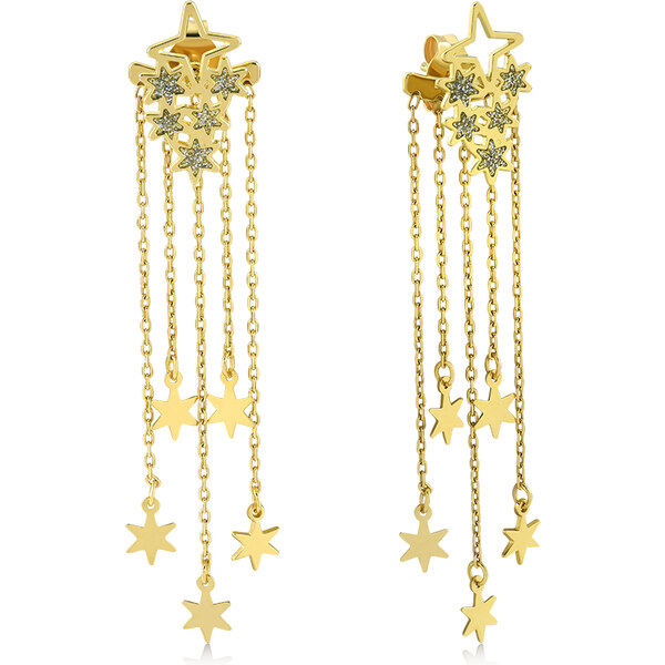 Lillian Vassago Visiace zlaté náušnice Hviezdy LLV22-GER026 37067876