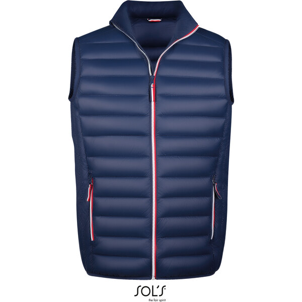 Pánská prošívaná péřová vesta bez kapuce Sols 65850100