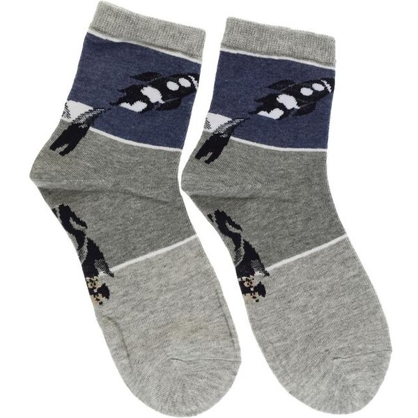 AURA.VIA Detské sivo-modré ponožky GALAXY 28784710