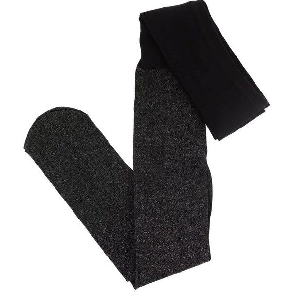 AURA.VIA Detské čierne trblietavé pančuchy LEJLA 28784763