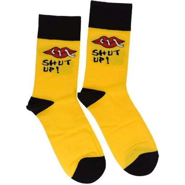 AURA.VIA Pánske žlté ponožky CIRO 28784796