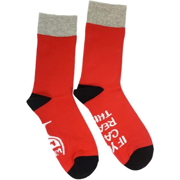 AURA.VIA Pánske červené ponožky KAJO 28784805