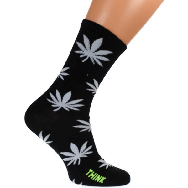 AURA.VIA Pánske čierne ponožky DENY 28784814