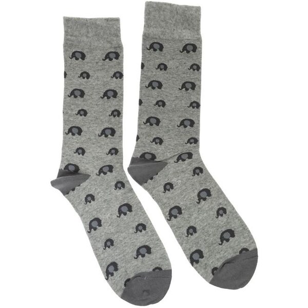 AURA.VIA Pánske sivé ponožky DYLAN 28784825