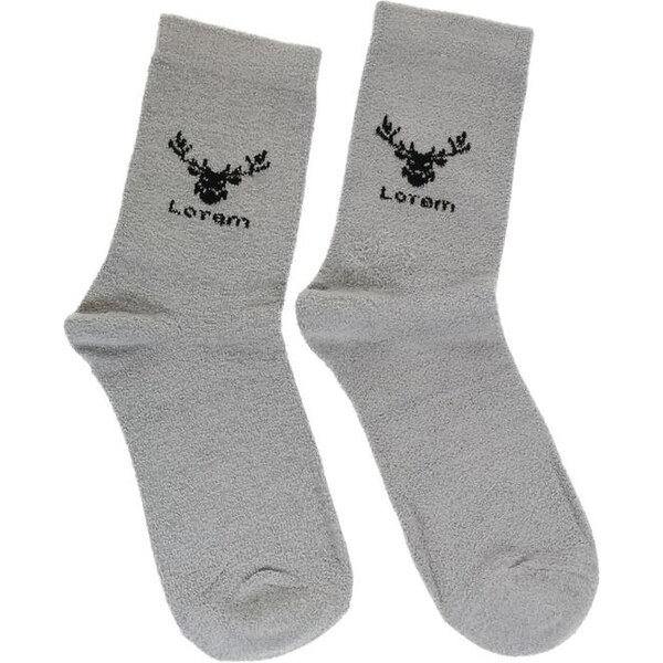 AURA.VIA Pánske thermo sivé ponožky LOREM 28784834