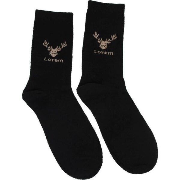 AURA.VIA Pánske thermo čierne ponožky LOREM 28784836