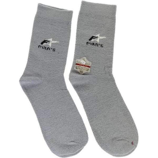 AURA.VIA Pánske thermo sivé ponožky MAN´S 28784843