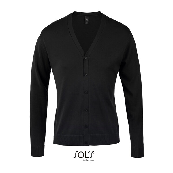 Pánsky pletený kardigán Golden Slim fit s výstrihom do V Sols 32444143