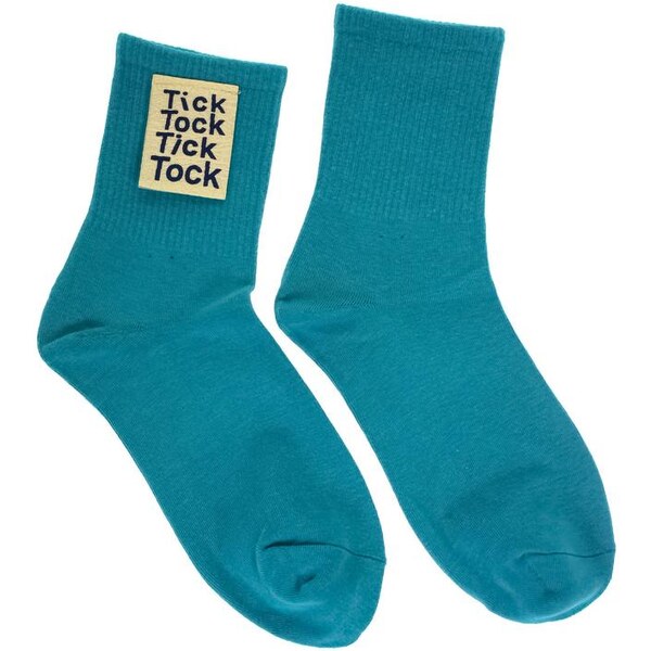 AURA.VIA Dámske modré ponožky TICK/TOCK 28809433