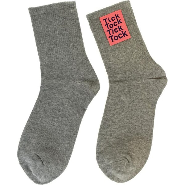 AURA.VIA Dámske sivé ponožky TICK/TOCK 28809437