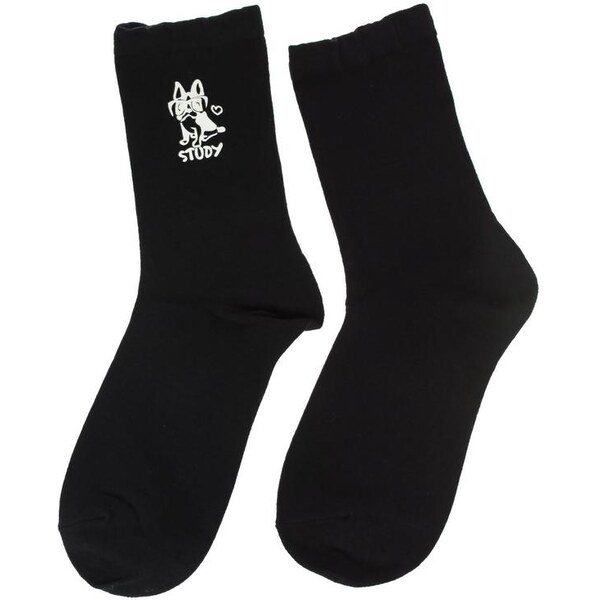 AURA.VIA Dámske čierne ponožky STUDY 28809439