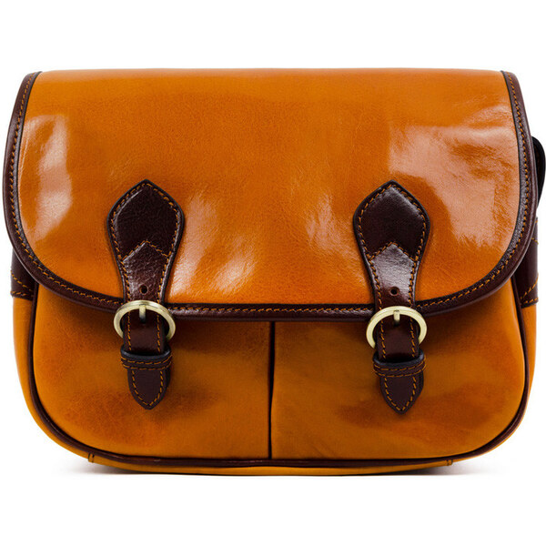 Glara Kožená kabelka messenger Premium 29105034