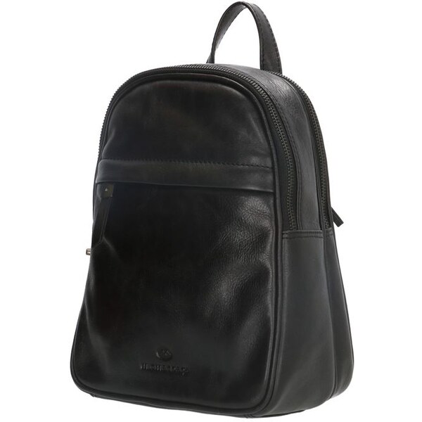 Micmacbags Čierny prémiový kožený ruksak „Fashionstar“ 47288528