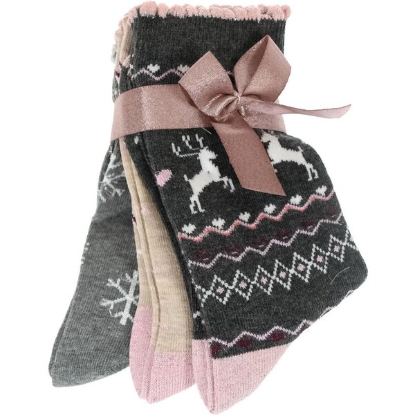 AURA.VIA Sada vianočných ponožiek MIKULÁŠ 2 46300419