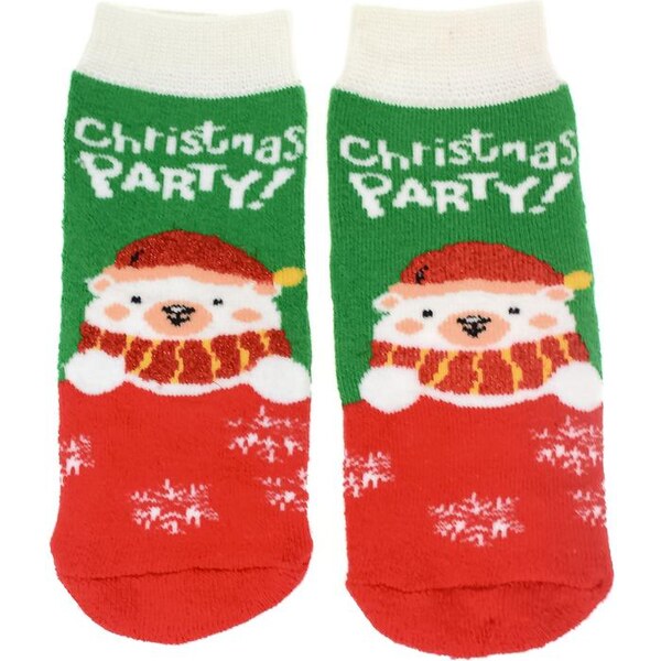 AURA.VIA Detské zeleno-červené ponožky CHRISTMAS PARTY 28837337