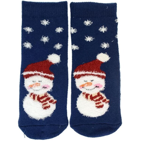 AURA.VIA Detské modré ponožky SNOWMAN 28837351
