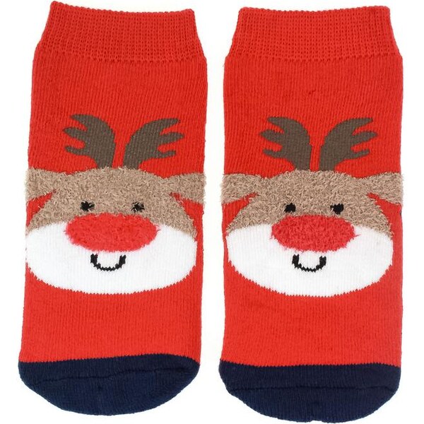 AURA.VIA Detské červené ponožky SANTA 28837342