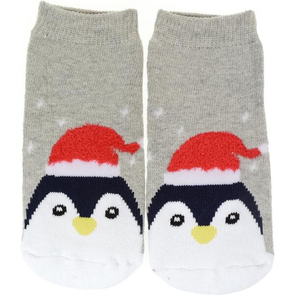 AURA.VIA Detské sivé ponožky SANTA 28837343