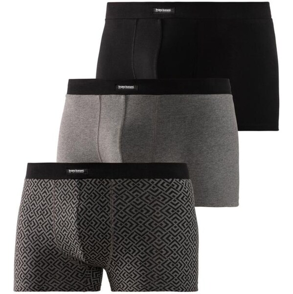 Bruno Banani Boxerky sivá / čierna 66620409