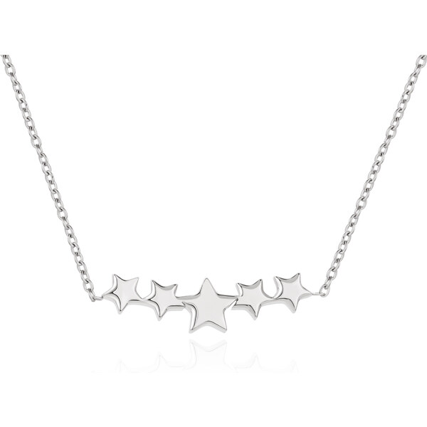 Troli Krásny oceľový náhrdelník Hviezdy VEDN0329S 66587437