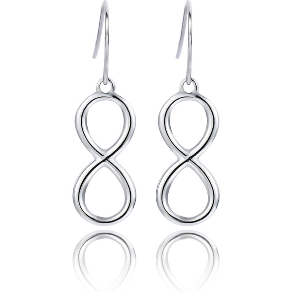 Troli Elegantné oceľové náušnice Nekonečno VSE005SB-PET 66591629