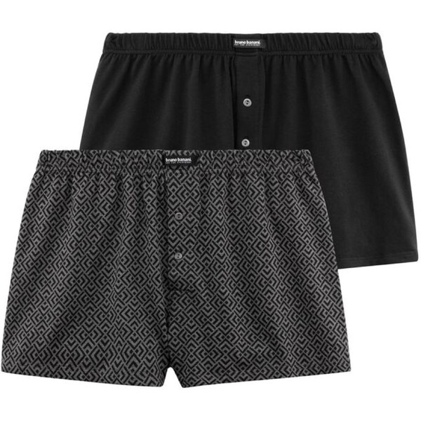 Bruno Banani Boxerky sivá / čierna 55503156