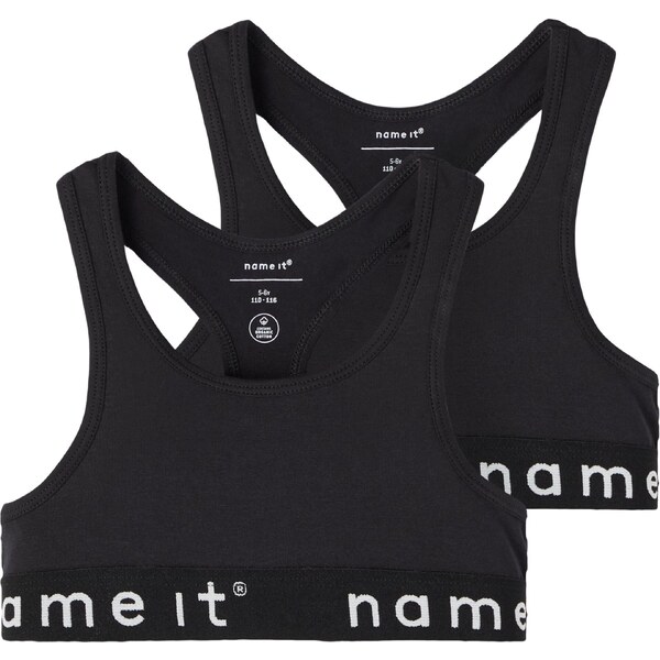 NAME IT Podprsenka čierna / biela 34889115