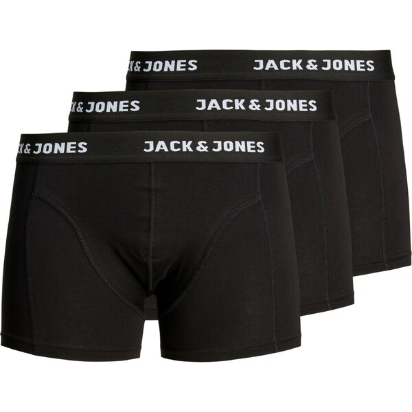 JACK & JONES Boxerky Anthony čierna / biela 37342146