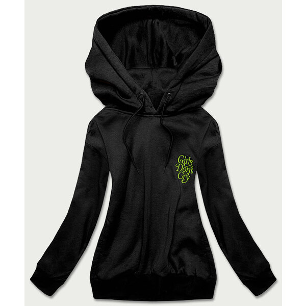 J.STYLE Krátka čierna dámska mikina (26013) 28983124