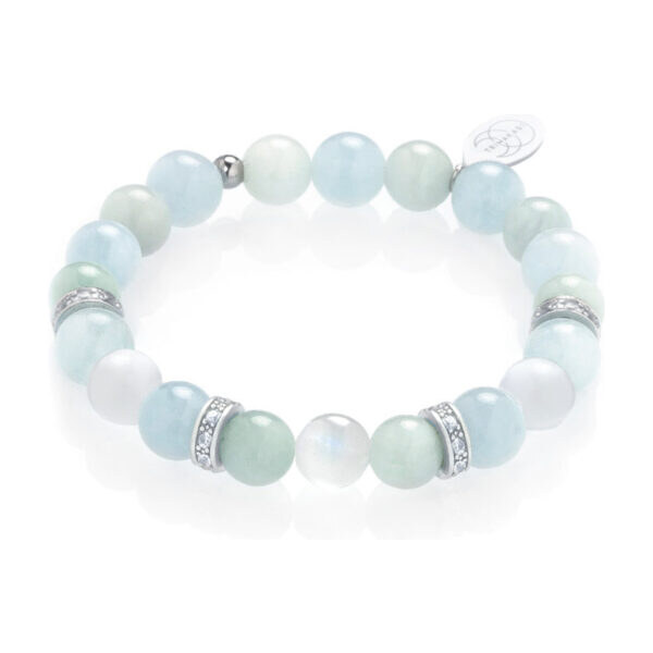 Modrý náramok z drahých kameňov pre ženy Mermaid Trimakasi 21937681