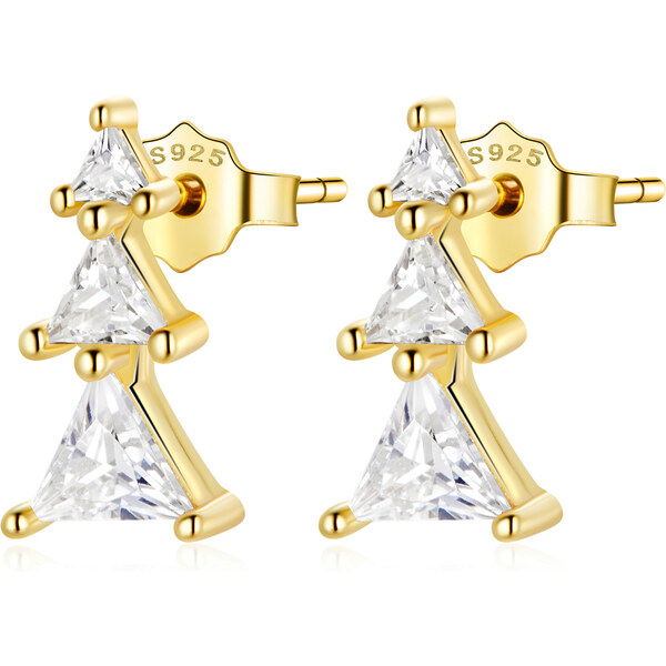 Olivie Strieborné náušnice STROMČEK GOLD 5485 29309679