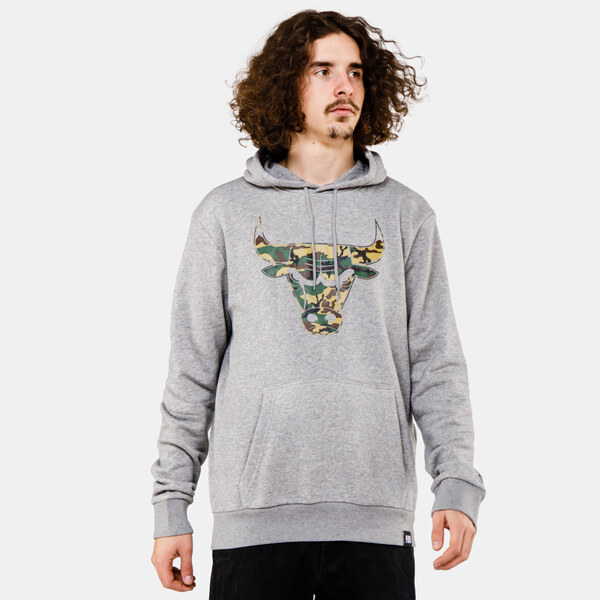 NEW ERA NBA Infill Team Logo Hoody Chicago Bulls Grey - Pánske - 66355673