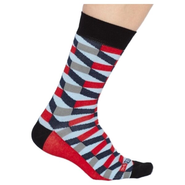 Petr Novák FX-SCHODY veselé farebné ponožky Čierna / Červená 39-42 1 26252219