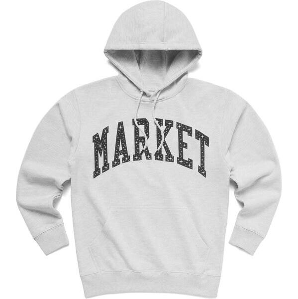 Market Arc Puff Ash Grey - Pánske - Mikina MARKET - Sivé - 397000194 66355680