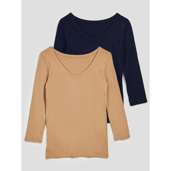 GAP Dámske Trička s 3/4 rukávem, 2 ks 757114-00 66268598