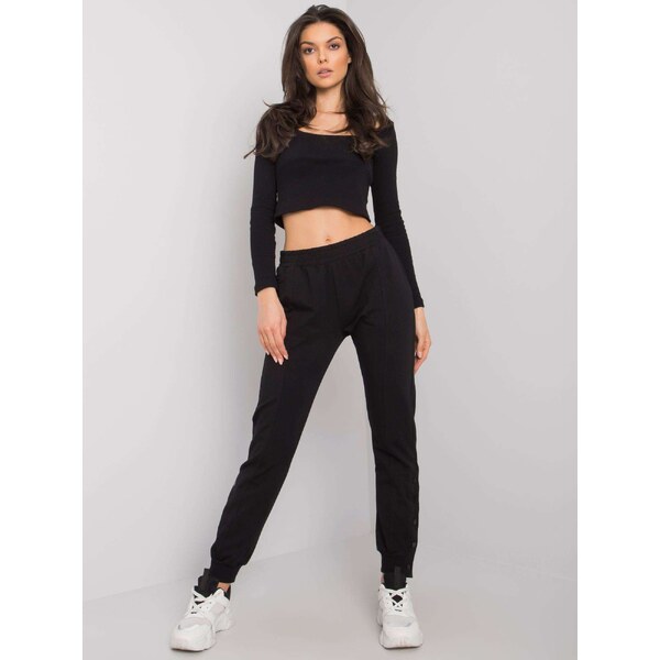RUE PARIS Sweatpants-RV-DR-7365.17P-black 64665255