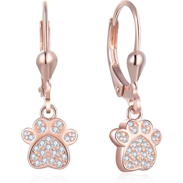 Olivie Strieborné visiace náušnice LABKA ROSE 5487 29309681