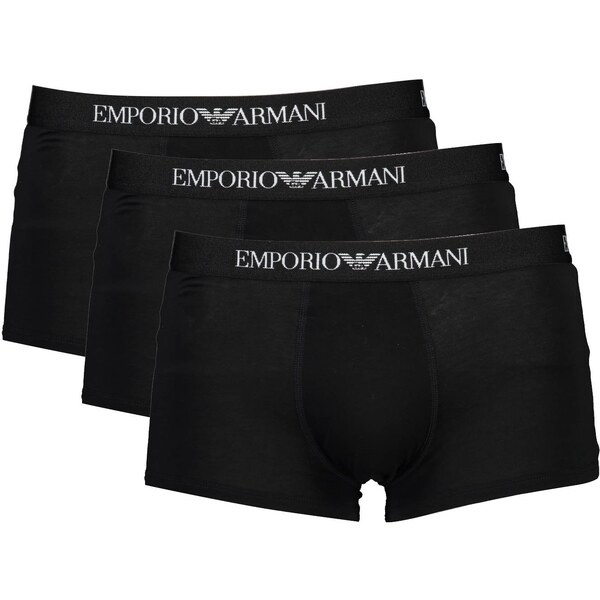 EMPORIO ARMANI Pánske boxerky 3 kusy | čierna 111610-CC722_NERO_21320 47378389