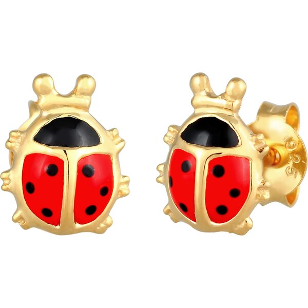 ELLI Bižutéria Marienkäfer zlatá / červená / čierna 55483326