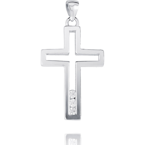 NUBIS Strieborný prívesok krížík NB4217 63974240