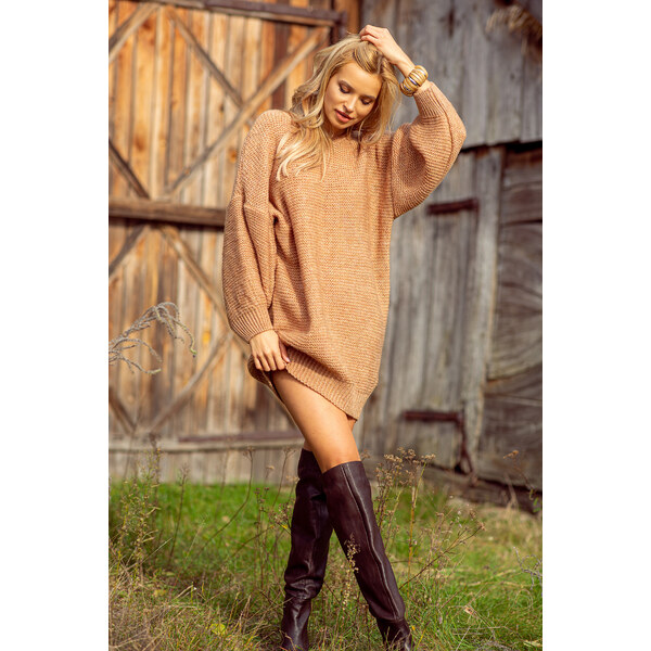 Glara Príjemný volný sveter s vlnou 29182349