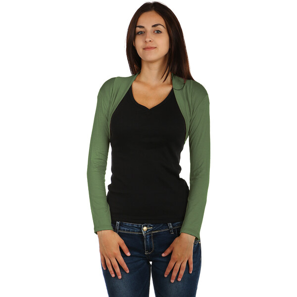 Glara Spoločenské jednofarebné bolerko na šaty 39624422