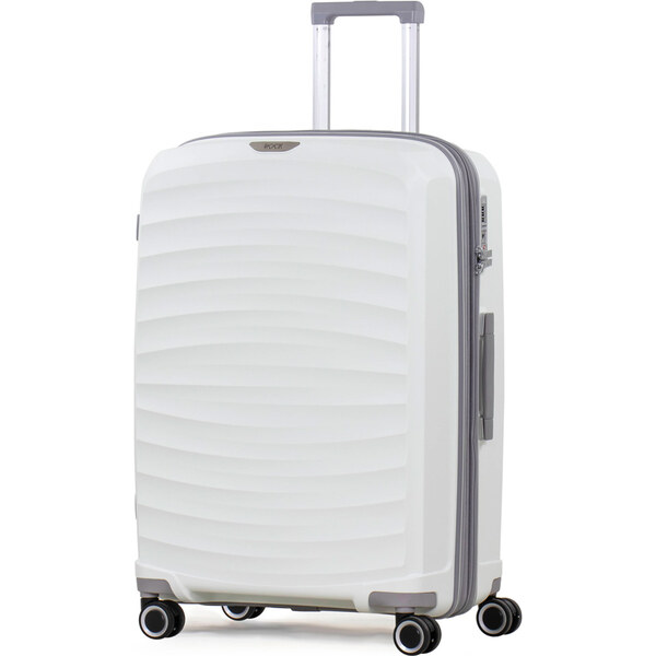 cestovný kufor ROCK TR-0212/3-M PP - biela 62191899
