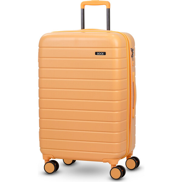 cestovný kufor ROCK TR-0214/3-M ABS - světle broskvová 62191635