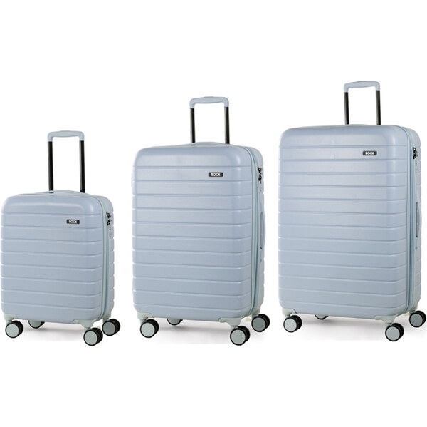 Sada cestovných kuforů ROCK TR-0214/3 ABS - světle modrá 62191884